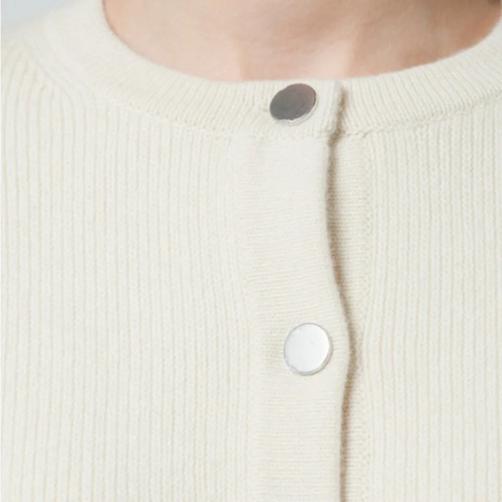 Theory Cream Button-Up Cardigan - Picture 3 of 5